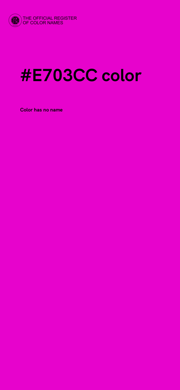 #E703CC color image