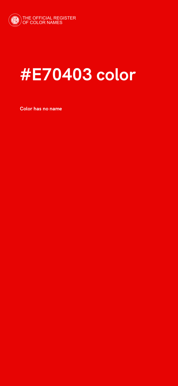 #E70403 color image