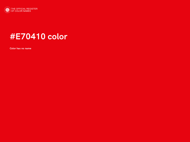 #E70410 color image