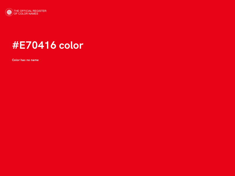 #E70416 color image