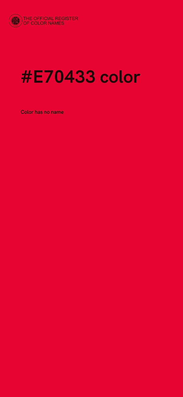 #E70433 color image