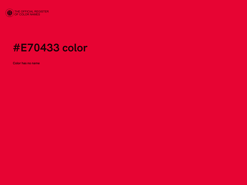 #E70433 color image
