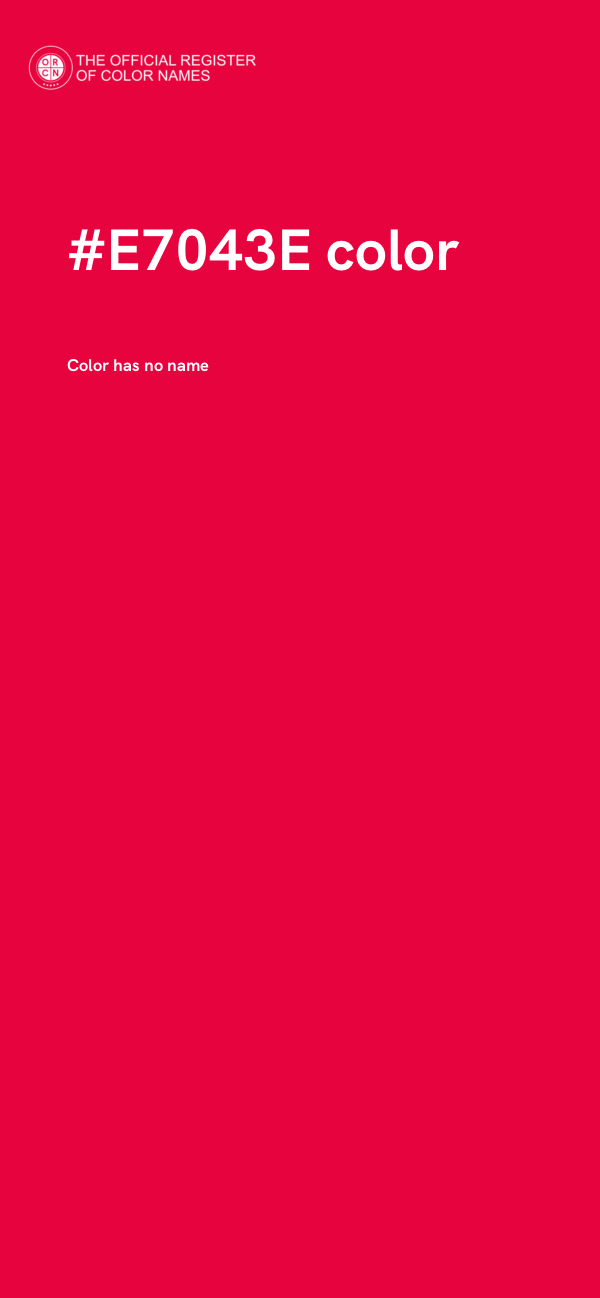 #E7043E color image
