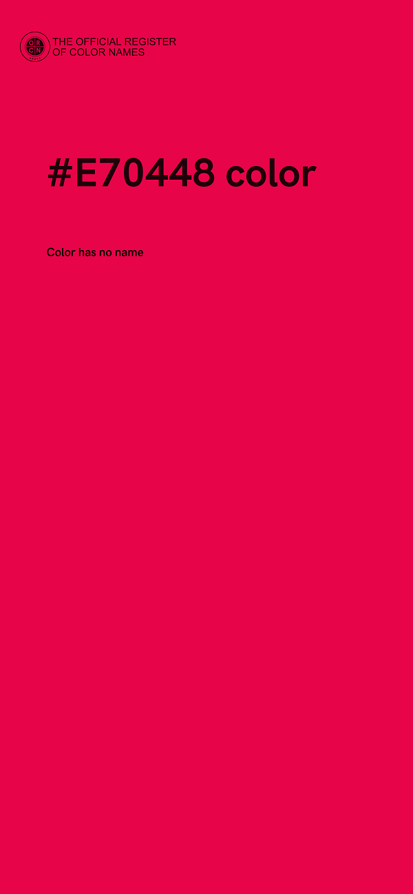 #E70448 color image