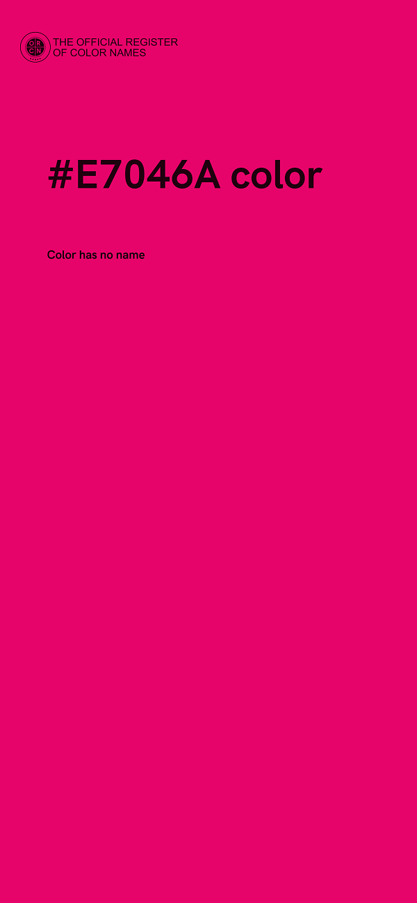 #E7046A color image