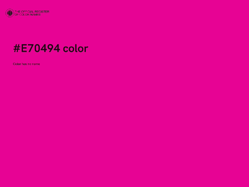 #E70494 color image
