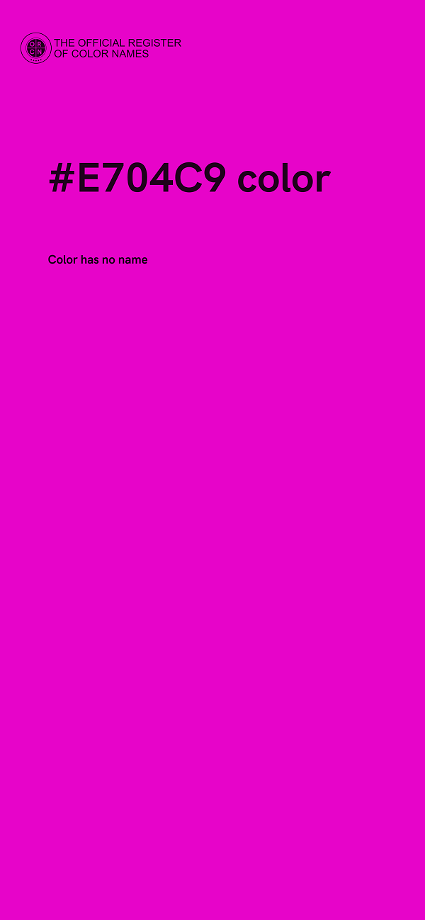 #E704C9 color image