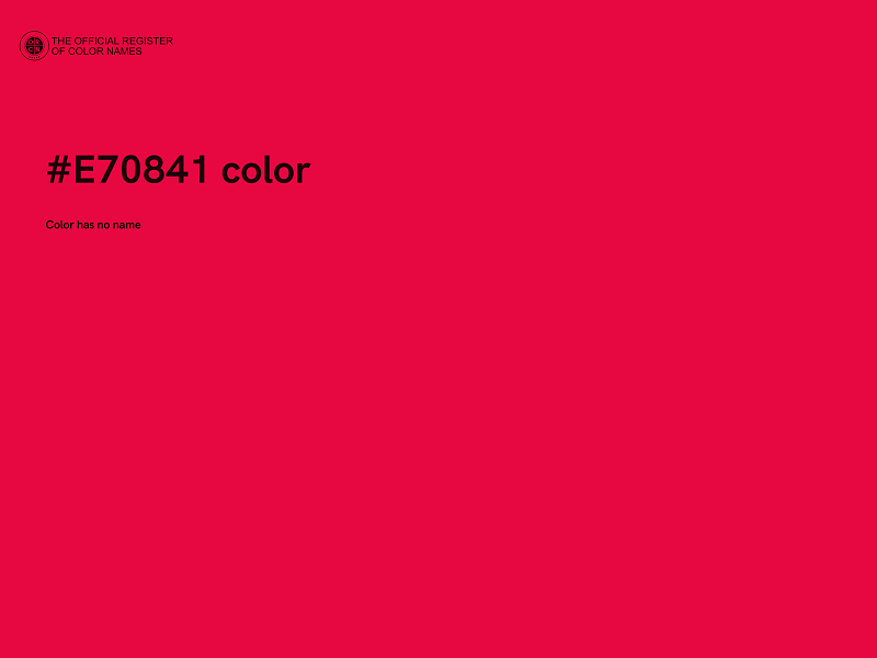 #E70841 color image