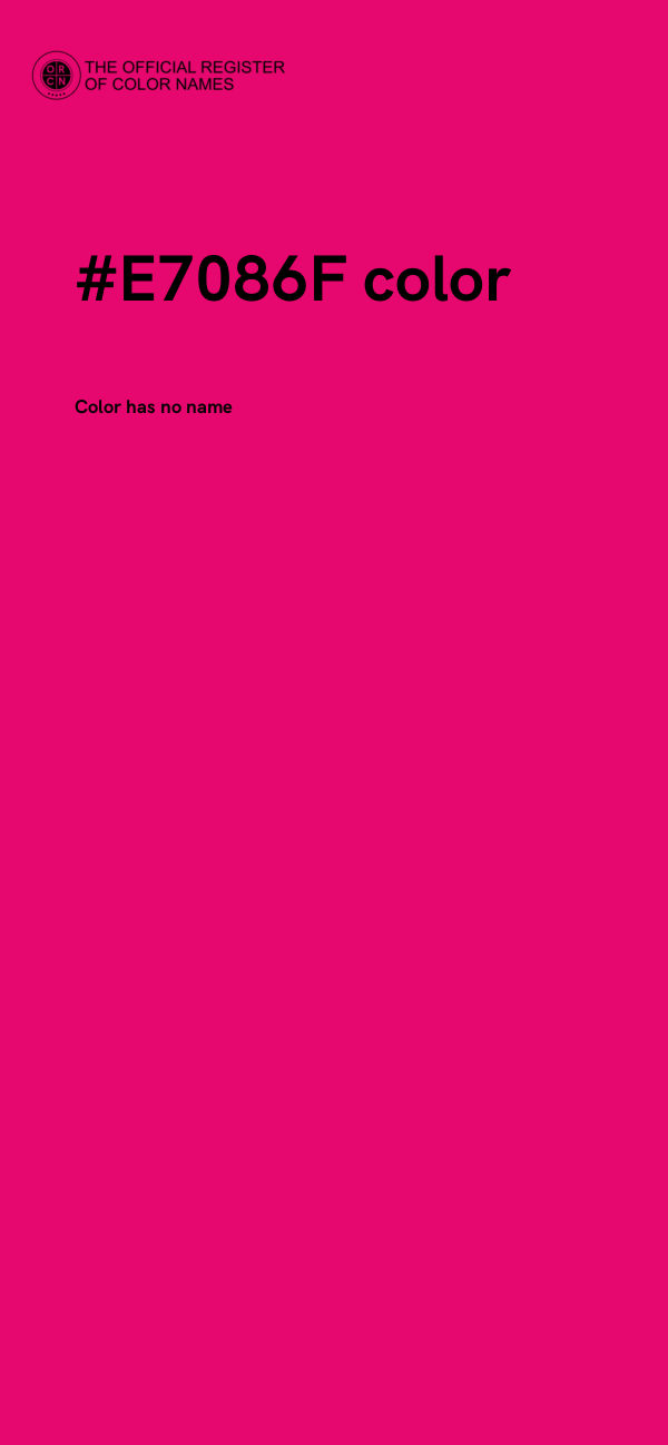 #E7086F color image