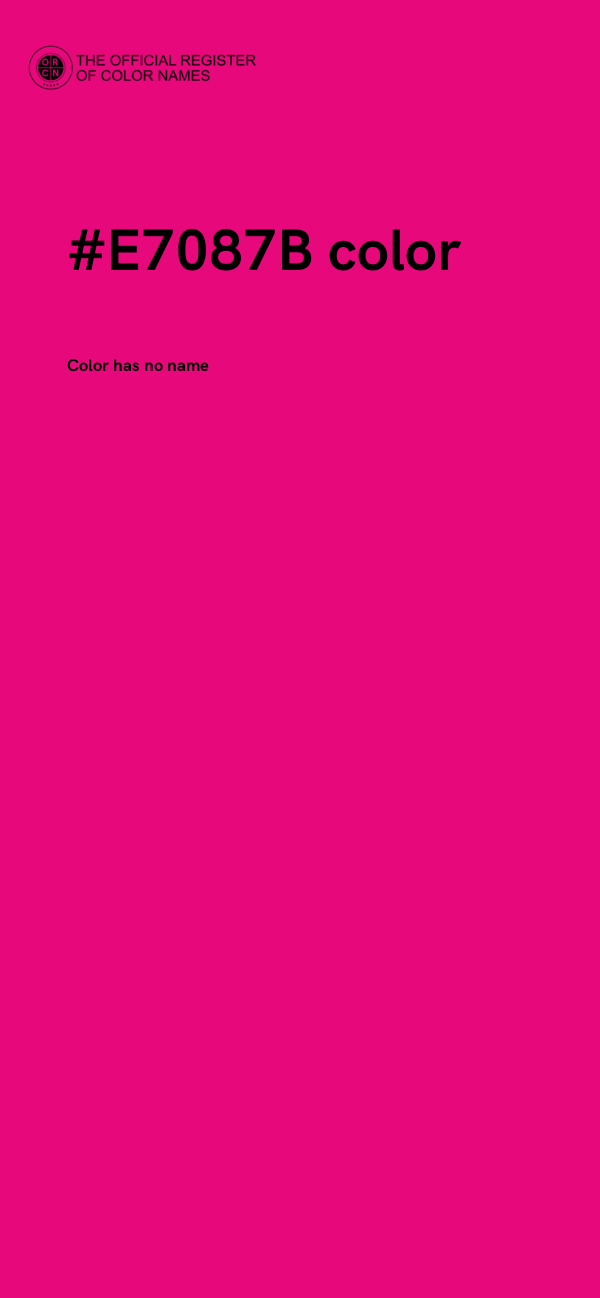 #E7087B color image