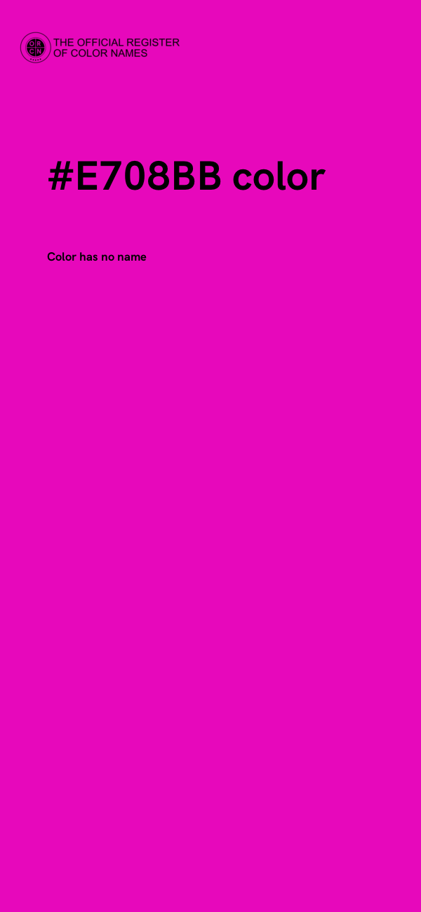 #E708BB color image