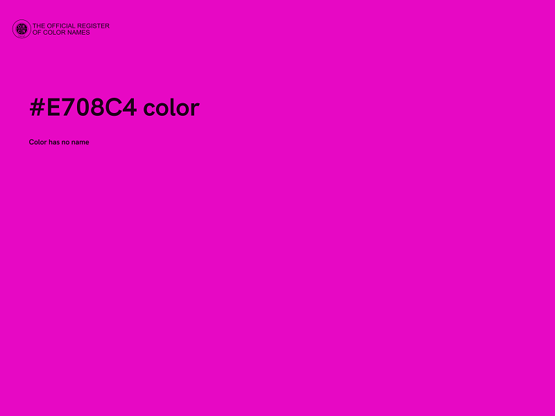 #E708C4 color image