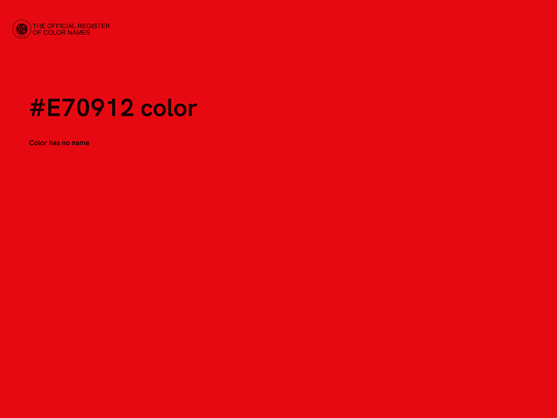 #E70912 color image