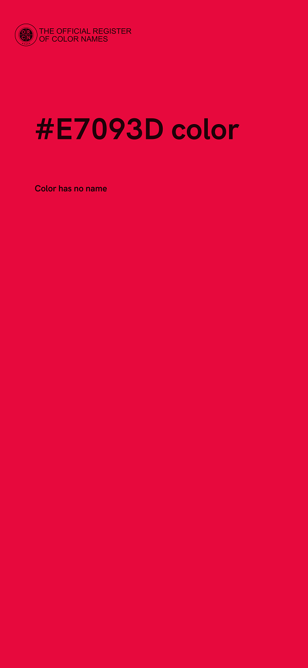 #E7093D color image