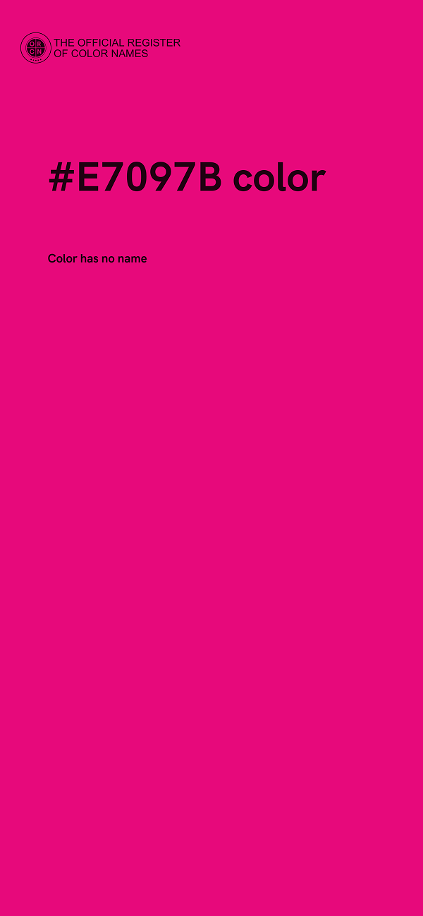 #E7097B color image