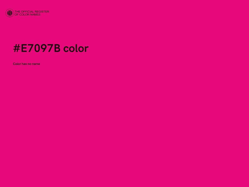 #E7097B color image
