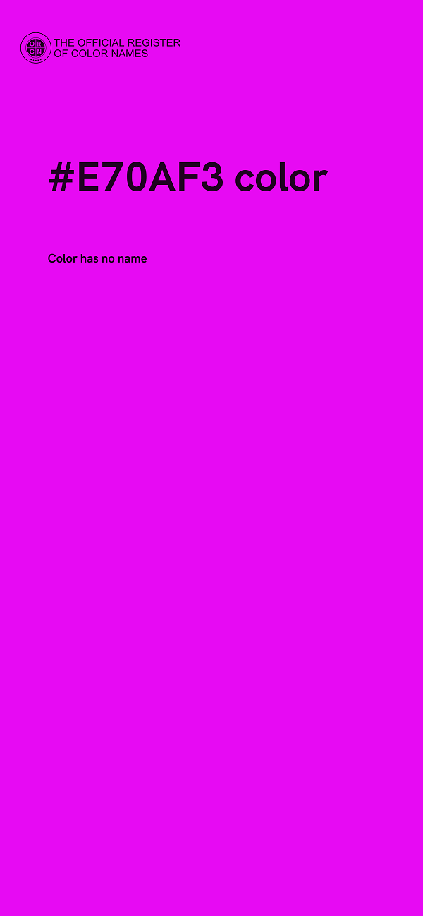#E70AF3 color image