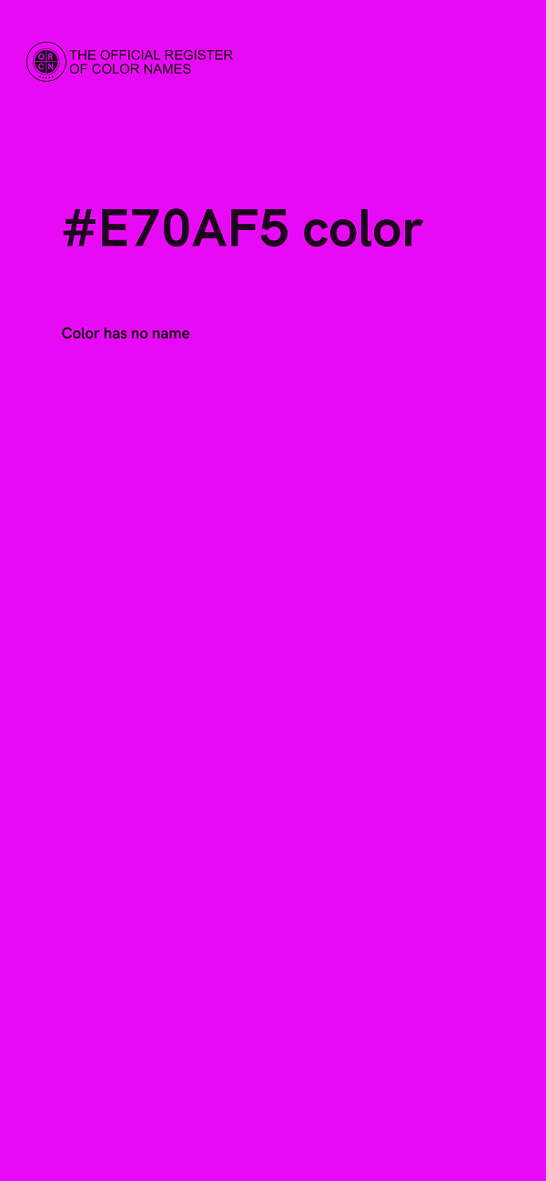 #E70AF5 color image