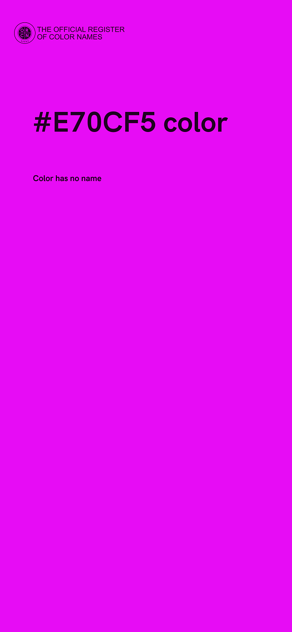 #E70CF5 color image