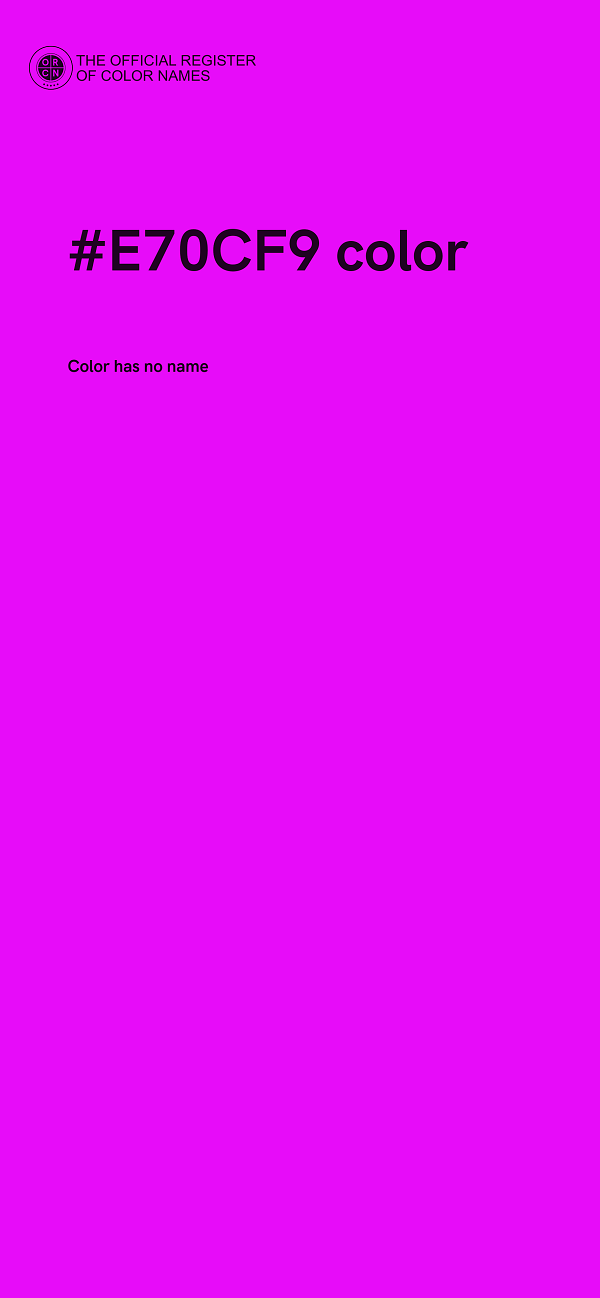 #E70CF9 color image