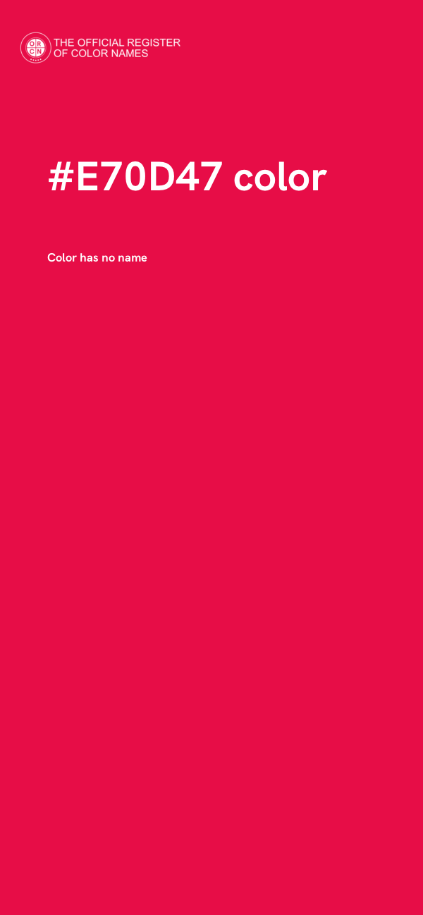 #E70D47 color image