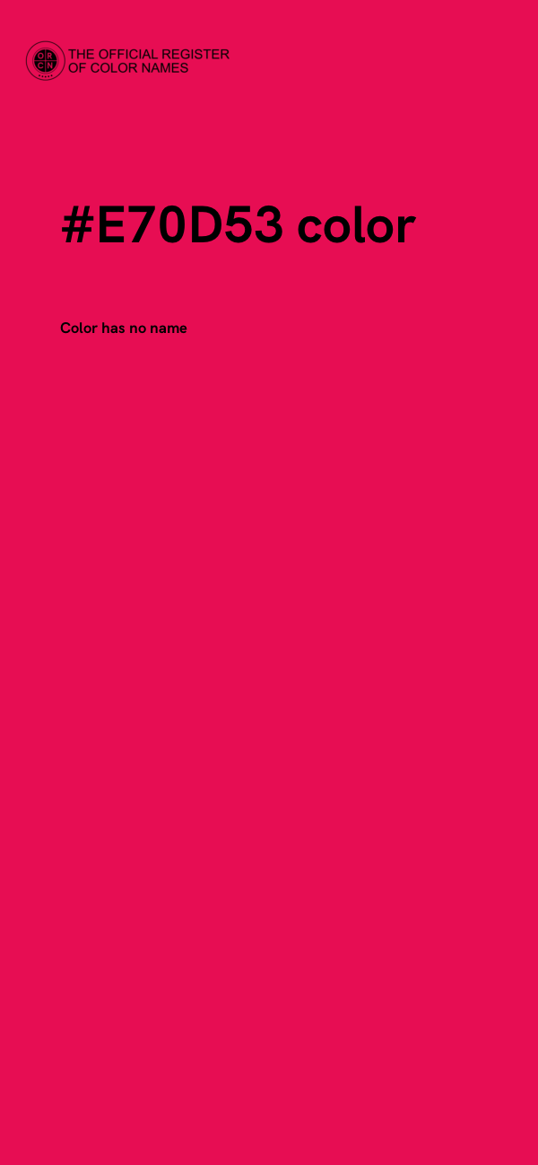#E70D53 color image