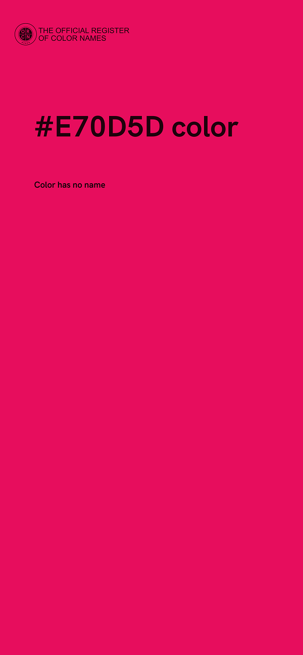 #E70D5D color image
