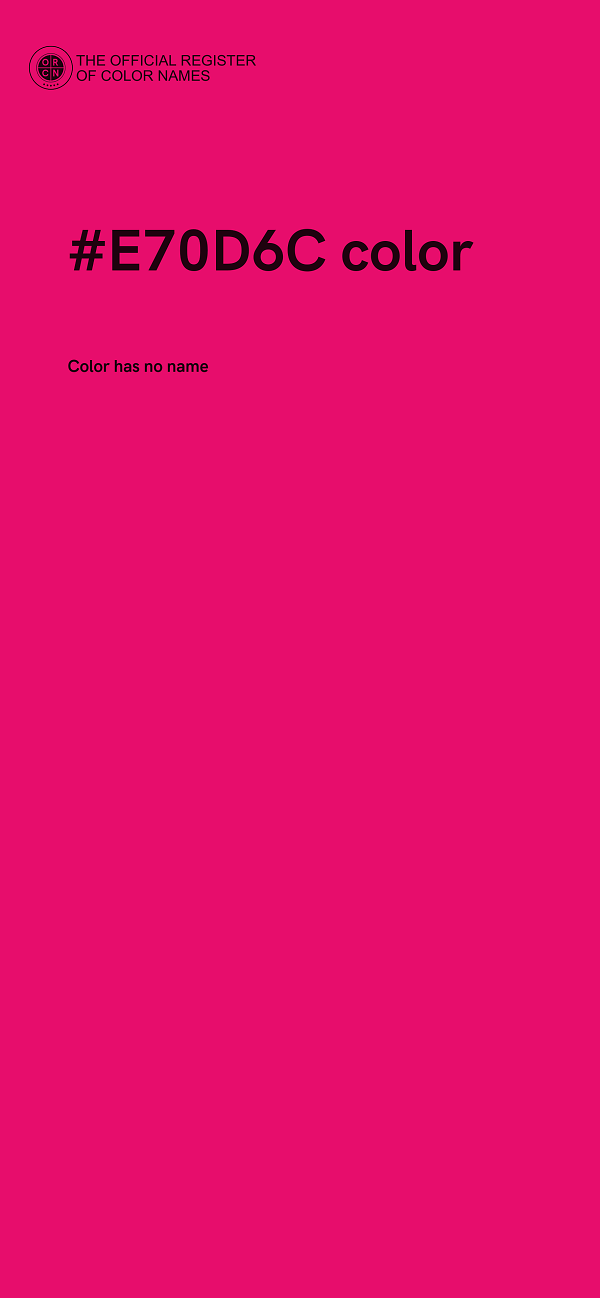 #E70D6C color image