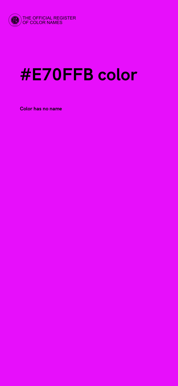 #E70FFB color image