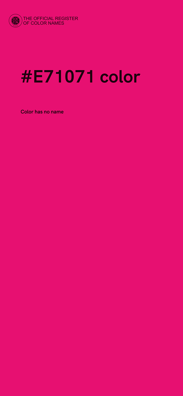 #E71071 color image