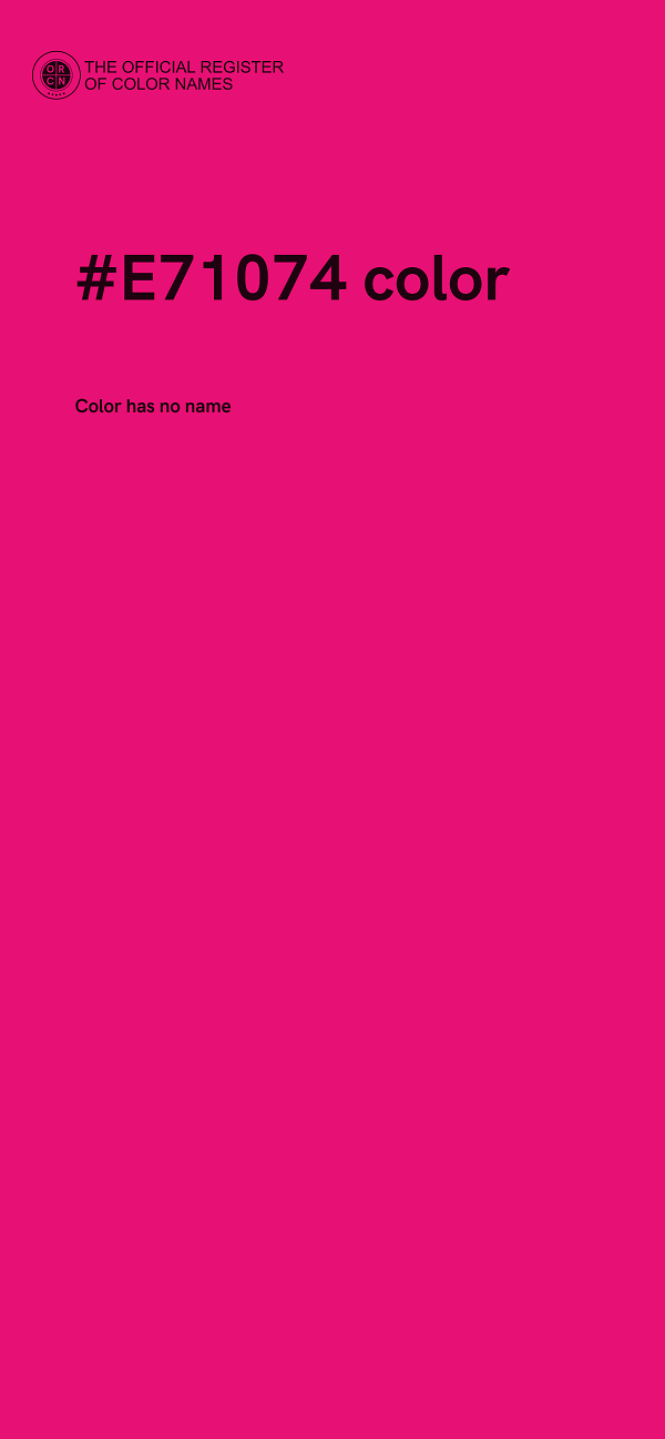 #E71074 color image