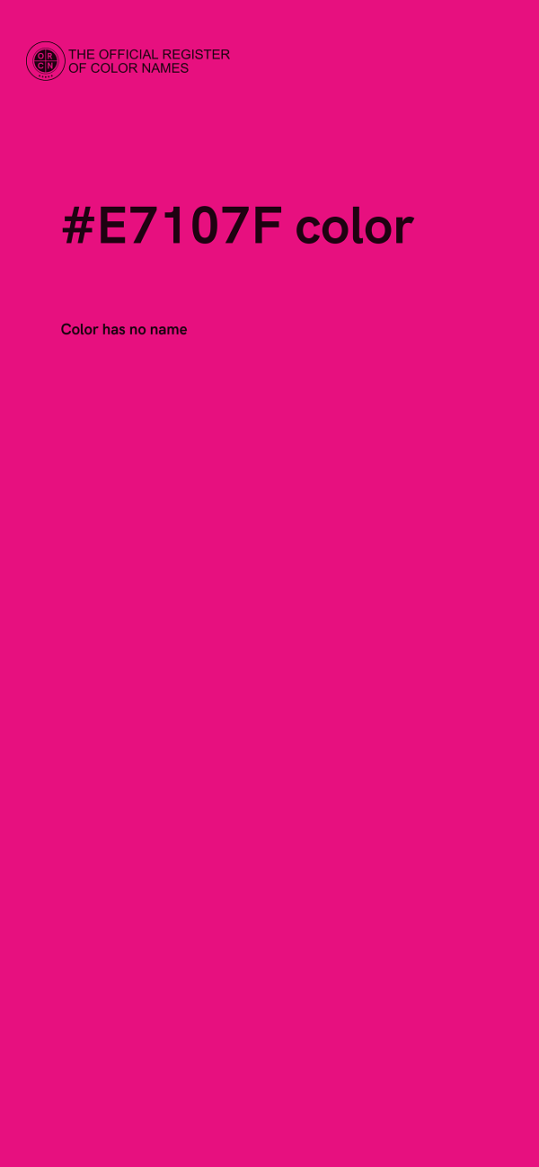 #E7107F color image