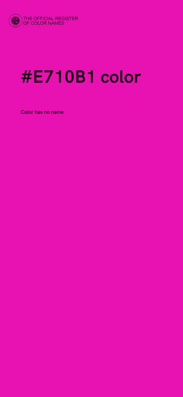 #E710B1 color image