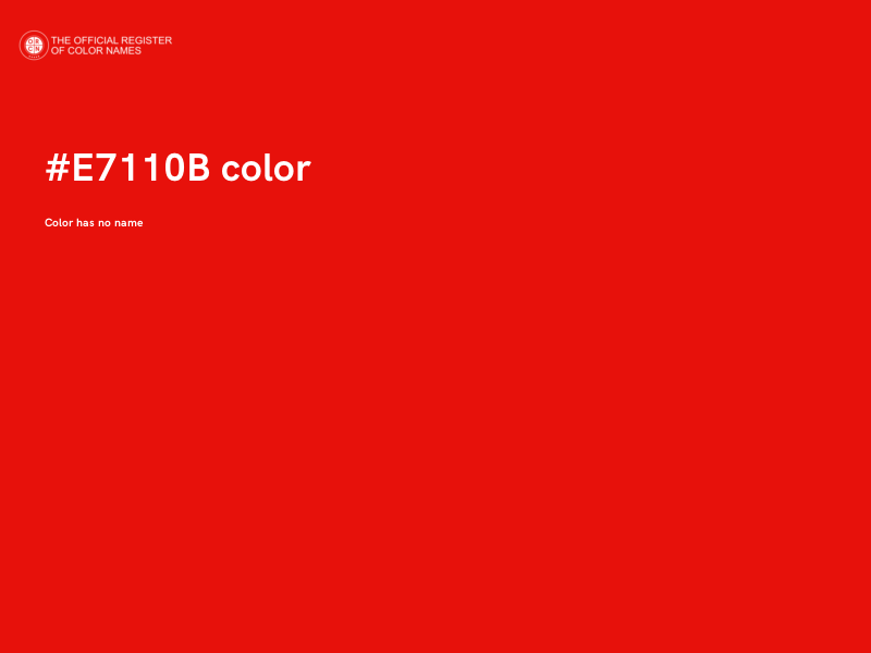 #E7110B color image