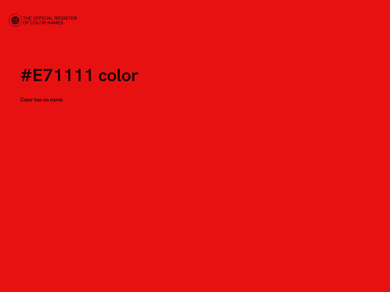 #E71111 color image