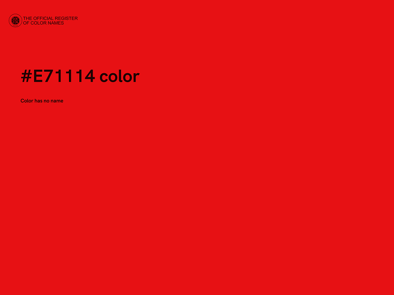 #E71114 color image