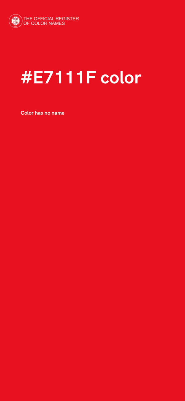 #E7111F color image