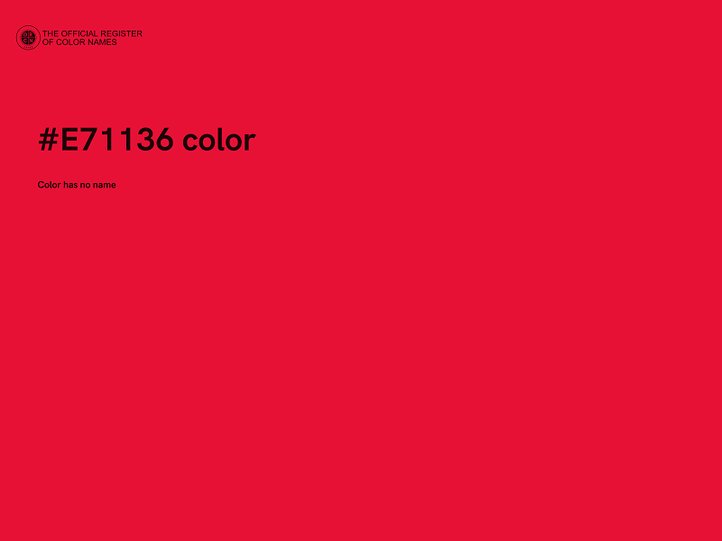 #E71136 color image