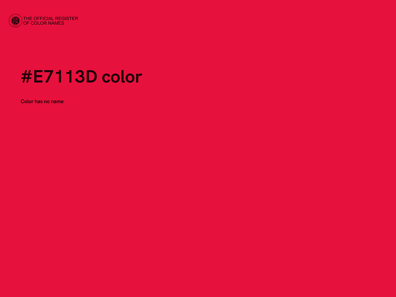 #E7113D color image