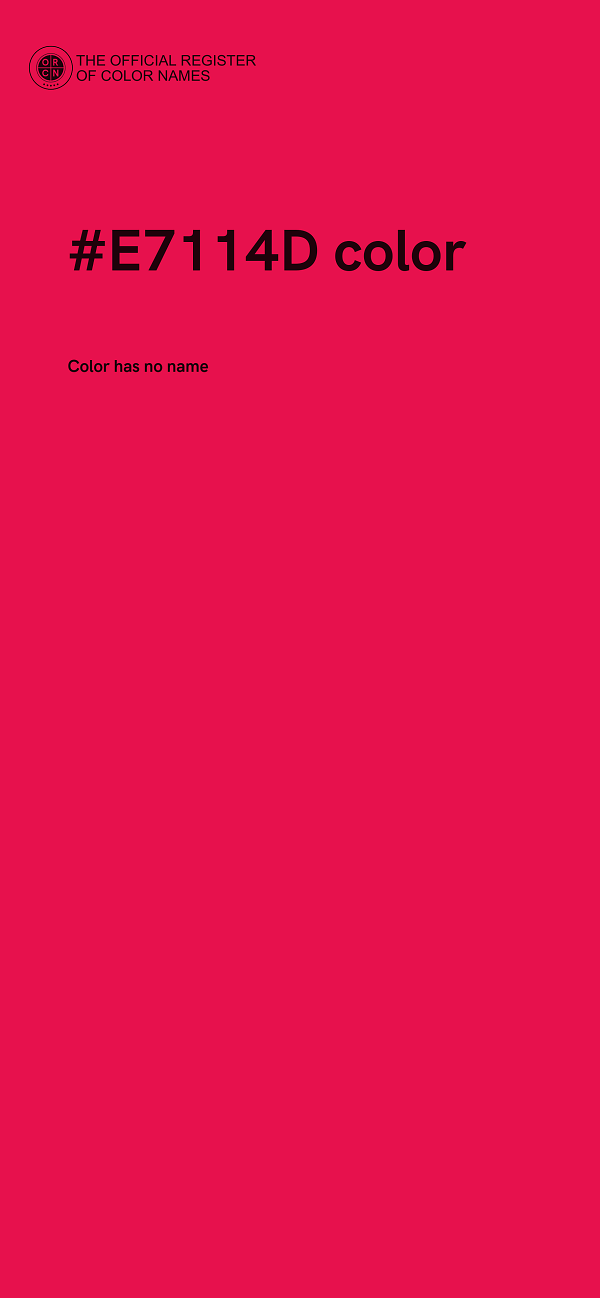 #E7114D color image