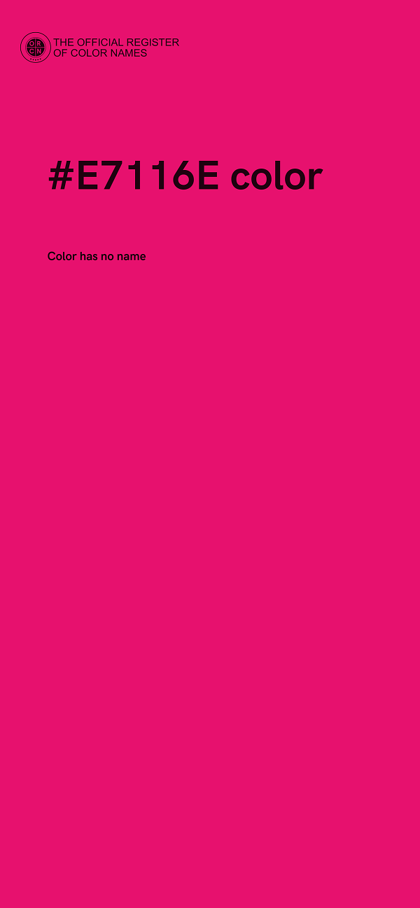 #E7116E color image