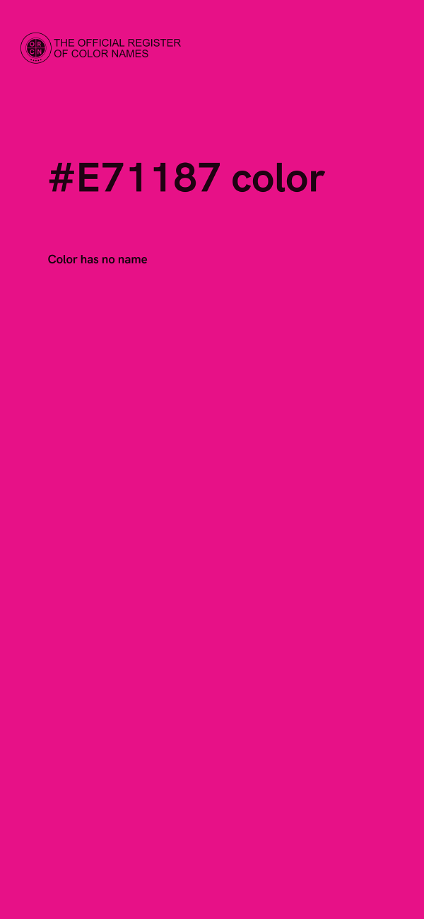 #E71187 color image