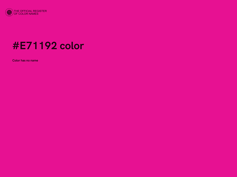 #E71192 color image