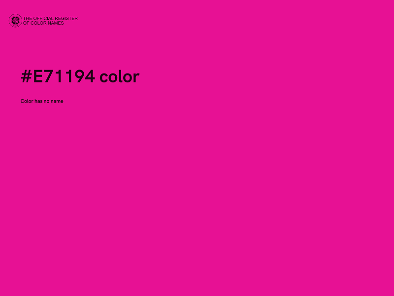 #E71194 color image