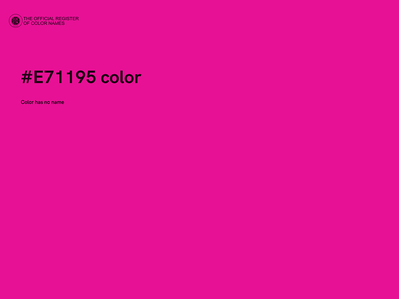 #E71195 color image