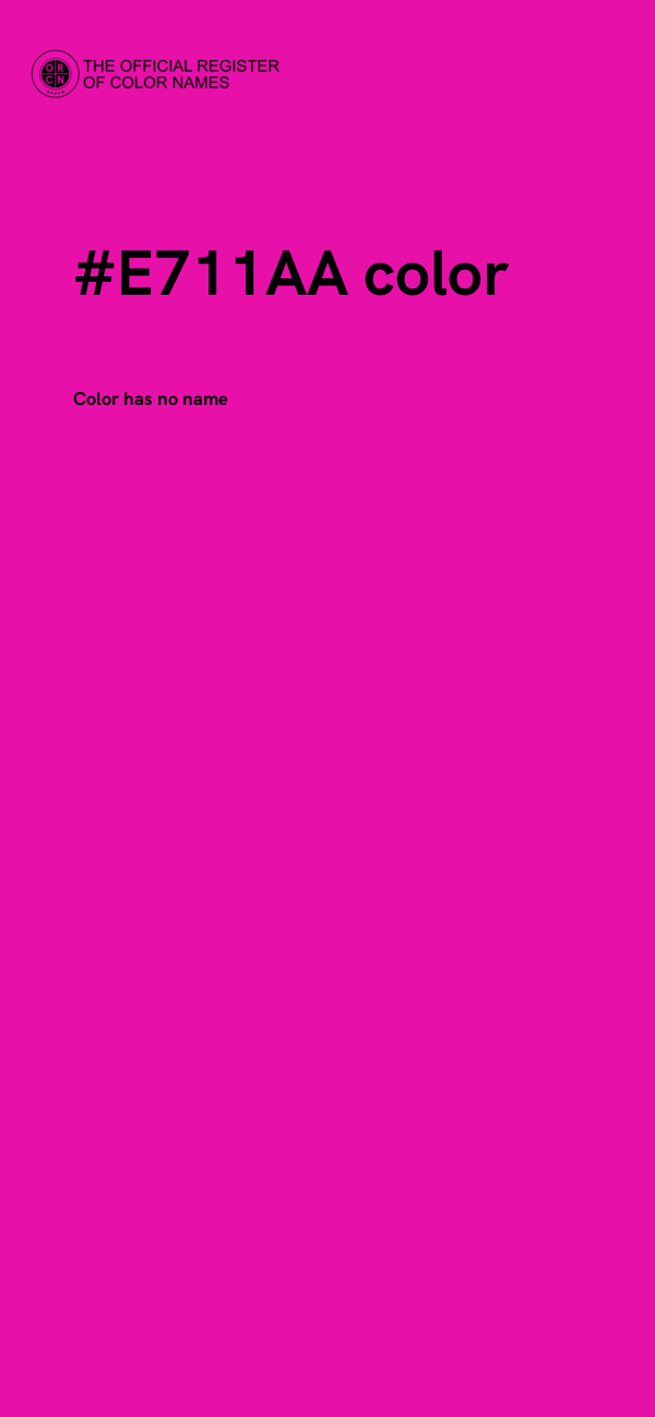 #E711AA color image