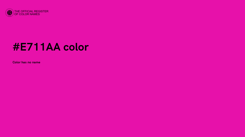 #E711AA color image
