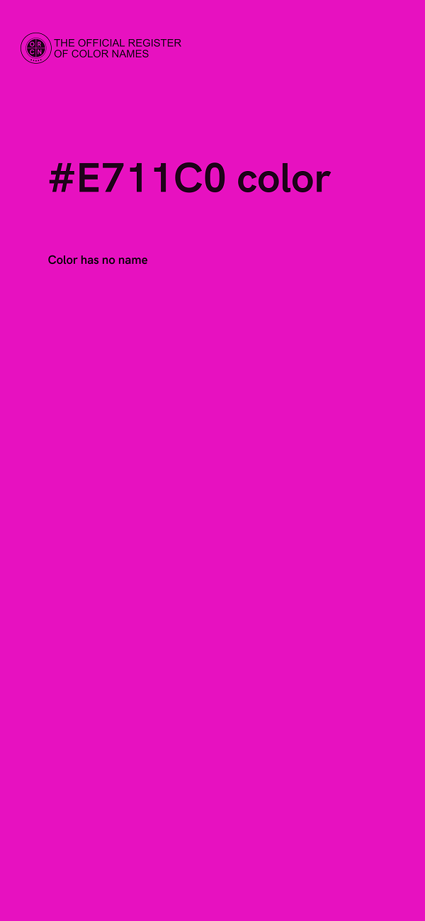 #E711C0 color image