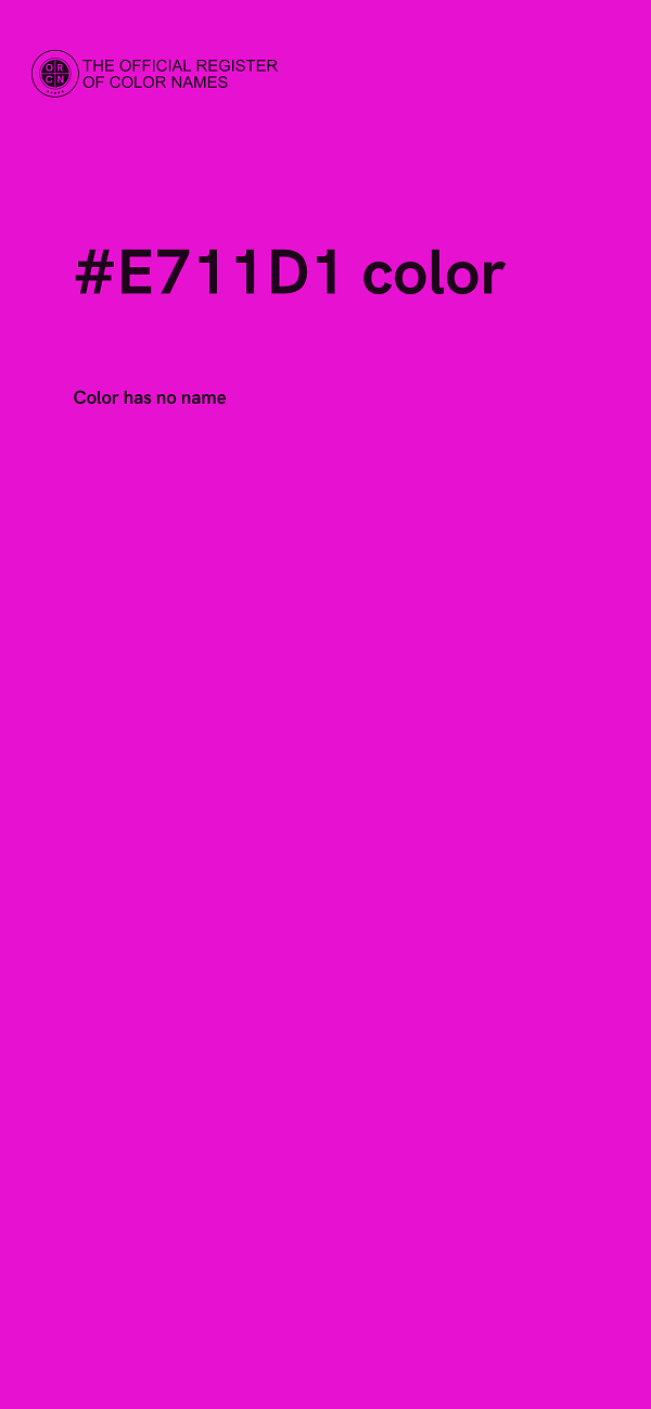 #E711D1 color image