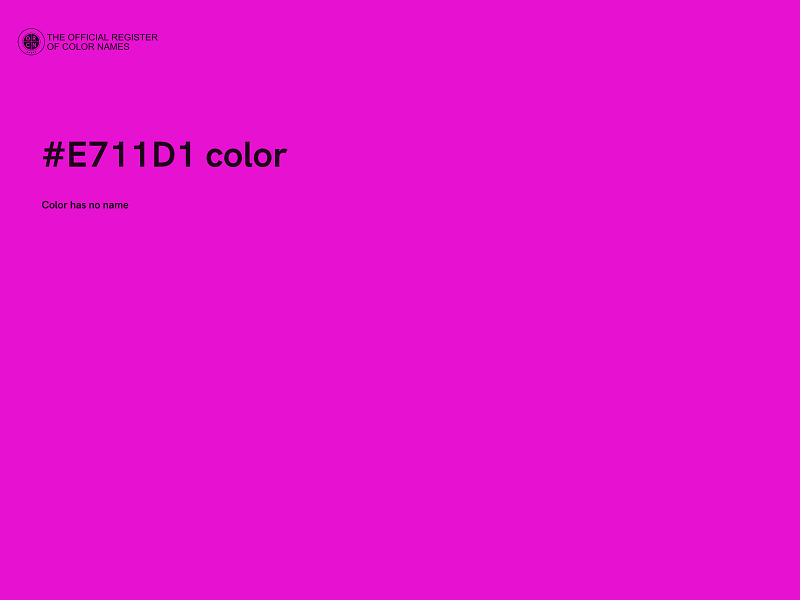 #E711D1 color image